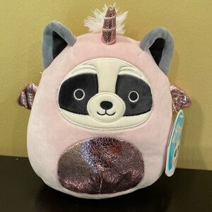 Squishmallows Rocky Raccoon Alicorn 8” with tags